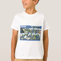 Saudações de Clarksburg, Virgínia Ocidental! Retro