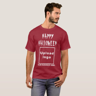 Camiseta Saudações de Dia das Bruxas em Maroon