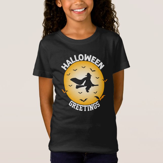 Camiseta Saudações de Halloween (Frente)