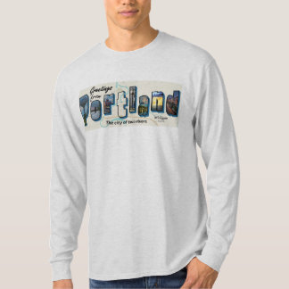 Camiseta Saudações de Portland Long Sleeve
