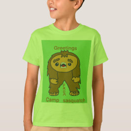 Camiseta Saudações do acampamento sasquatch