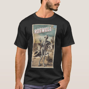 Camiseta Saudações Do Cartão Postal Roswell - Alienígena De