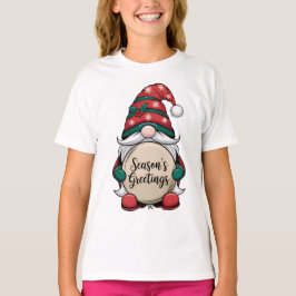 Camiseta Saudações do Natal Gnomo Season