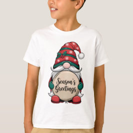 Camiseta Saudações do Natal Gnomo Season