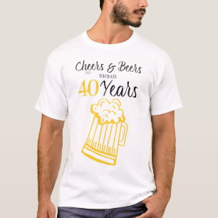 Camiseta Saudações e cervejas para os 40 anos de tipografia