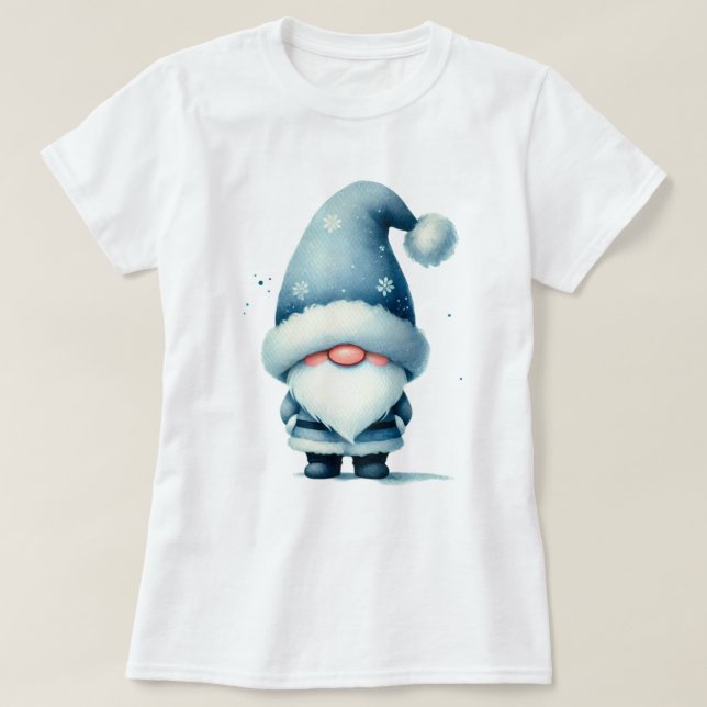 Camiseta Saudações Festivas do Gnomo (Frente do Design)
