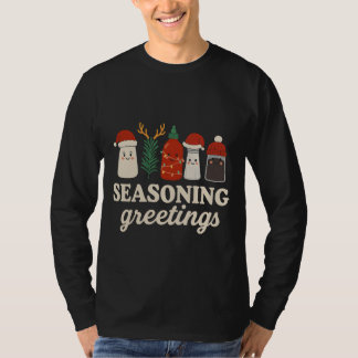 Camiseta Saudações Temperadas Piadas Culinárias Festa Gráfi