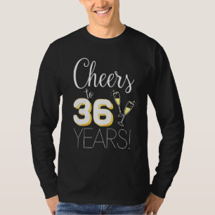 Camiseta Saúde A 36 Anos De Casal De Champanhe Annive
