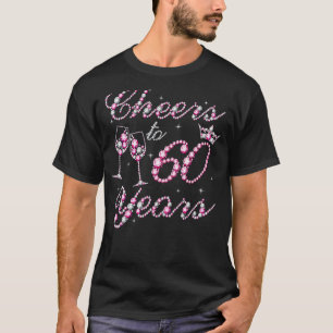 Camiseta Saúde A 60 Anos 1962 60º Aniversário Rainha Rosa D