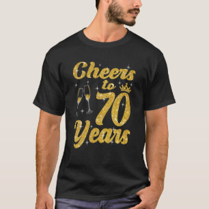 Camiseta Saúde A 70 Anos Rainha 70 de Aniversário Pa