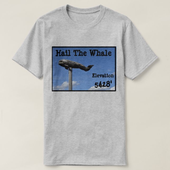 Camiseta Saude a baleia (Frente do Design)