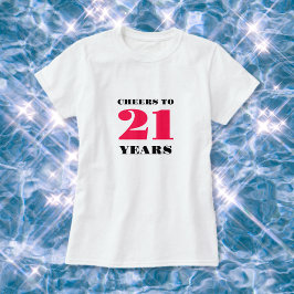 Camiseta Saúde aniversário de 21 anos