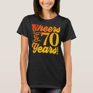 Camiseta Saúde Aos 70 Anos De 70 Aniversário Aos 70 Anos De