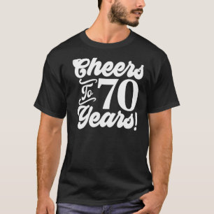 Camiseta Saúde Aos 70 Anos De 70 Aniversário Aos 70 Anos De