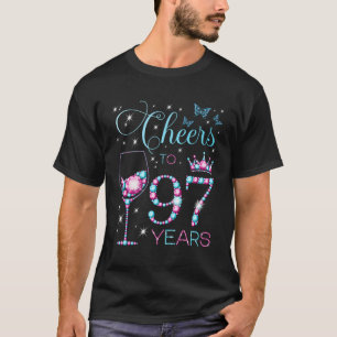 Camiseta Saúde Aos 97 Anos De Idade 97ª Festa de aniversári