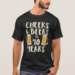 Camiseta Saúde Cervejas 40 Anos aniversário de 40 anos M