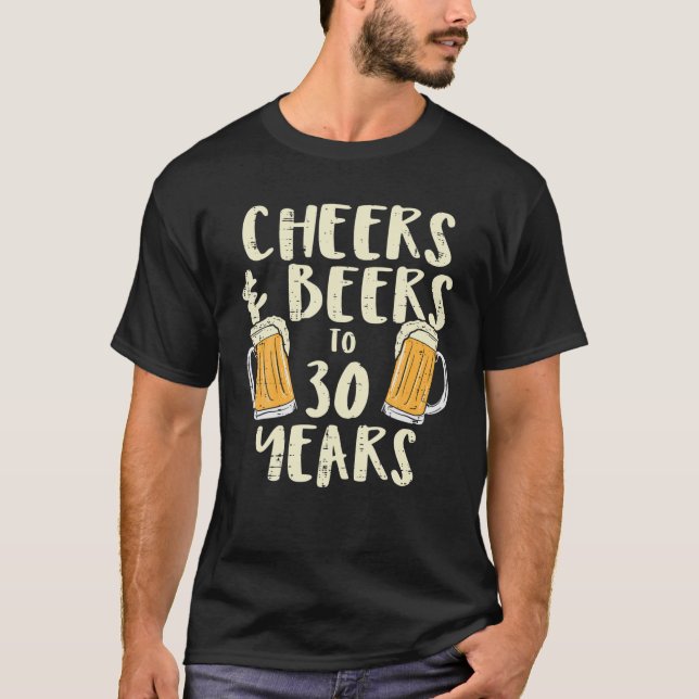 Camiseta Saúde Cervejas aniversário de 30 anos De 30 Anos (Frente)