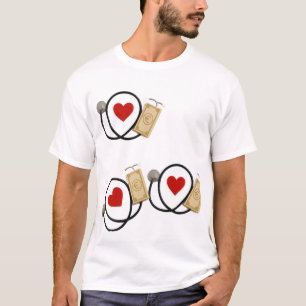 Camiseta Saúde, Coração e Riqueza - Força Médica Simbólica