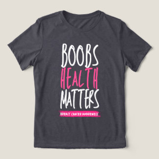 Camiseta Saúde da Mama é Importante Conscientização do Cânc