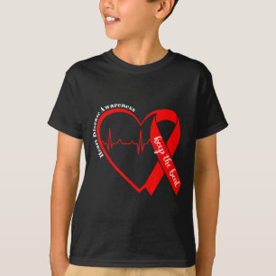 Camiseta Saúde do Coração Conscientização sobre Doenças Car
