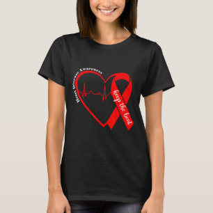 Camiseta Saúde do Coração Conscientização sobre Doenças Car