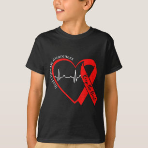 Camiseta Saúde do Coração Conscientização sobre Doenças Car