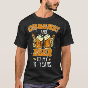 Camiseta Saúde E Cerveja A 11 Anos De Festa de aniversário