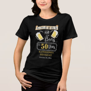 Camiseta Saúde e Cerveja a 50 anos de Festa de aniversári