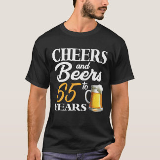 Camiseta Saúde E Cerveja A 65 Anos 65 Anos Aniversário