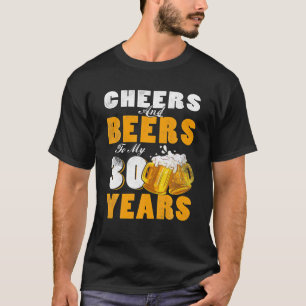Camiseta Saúde E Cerveja À Minha aniversário de 30 anos De 