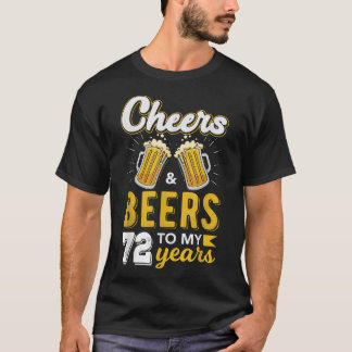 Camiseta Saúde e Cerveja aos 72 anos de aniversário