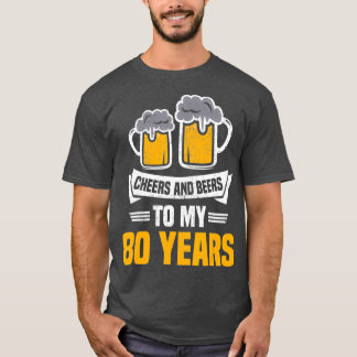 Camiseta Saúde E Cerveja Aos 80 Anos De 80