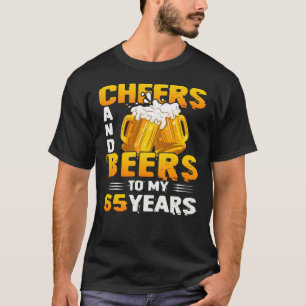Camiseta Saúde E Cerveja Aos Meus 65 Anos 65 De Presente D