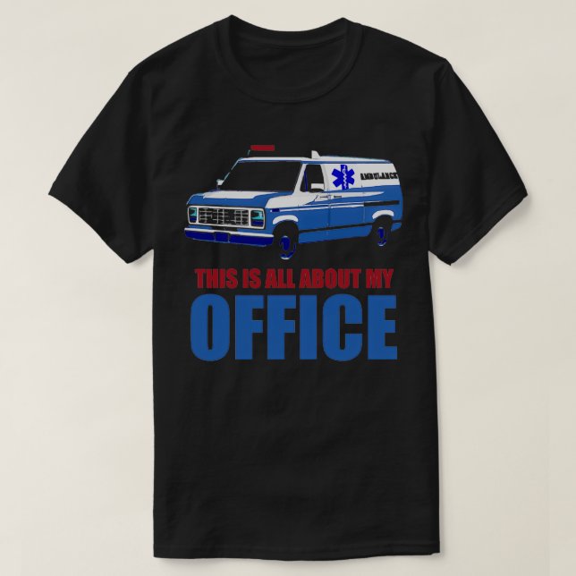 Camiseta Saúde Frontline Ambulância motoristas salvando ao  (Frente do Design)