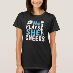 Camiseta Saúde Mãe Futebol Filho Cheerhead Filha Animadora