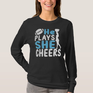 Camiseta Saúde Mãe Futebol Filho Cheerhead Filha Animadora
