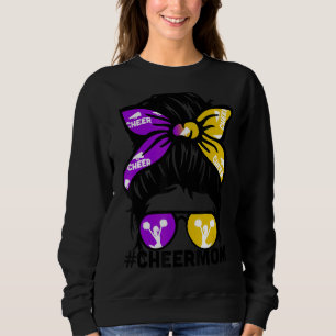 Camiseta Saúde Mãe Puple e Dourada Cheerhead Mãe Me