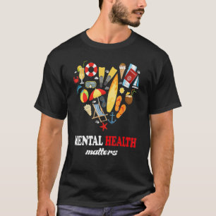 Camiseta Saúde Mental Assuntos do Coração de Verão