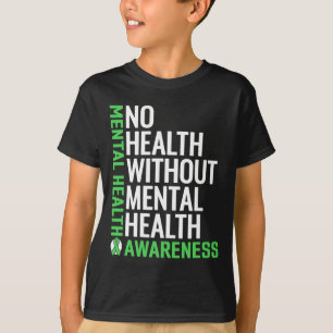 Camiseta Saúde Mental Combater O Cuidado Com A Saúde Mental