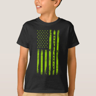 Camiseta Saúde Mental Consciência Americana Bandeira Milita