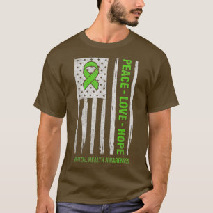 Camiseta Saúde Mental Consciência Paz Amor Esperança Estado