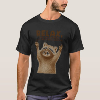 Camiseta Saúde Mental do Professor Guaxinim Há Caos Ev