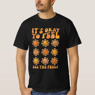 Camiseta Saúde Mental É Okay Sentir Todos Os Sentimentos
