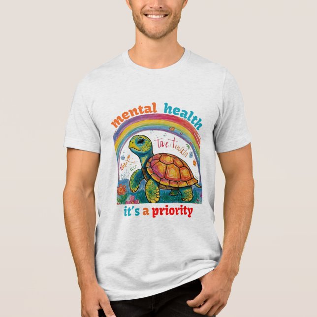 CAMISETA SAÚDE MENTAL, É UMA PRIORIDADE (Frente)