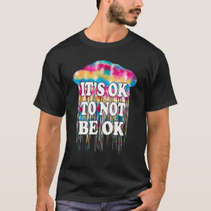 Camiseta Saúde Mental Está Tudo Bem Não Estar Ok Dot Da