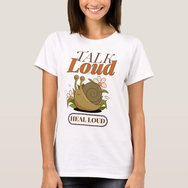 Camiseta Saúde Mental Fale Alto Cure Alto (Frente)