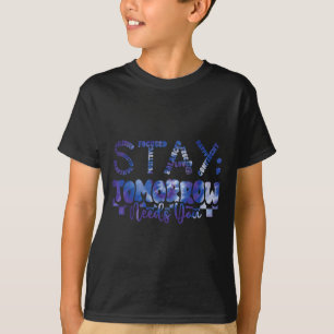 Camiseta Saúde Mental Fique Amanhã Prevenção ao Suicídio Aw