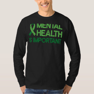 Camiseta Saúde Mental Fita Verde Ansiedade Mental Saúde A