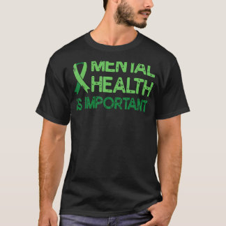 Camiseta Saúde Mental Fita Verde Ansiedade Mental Saúde A