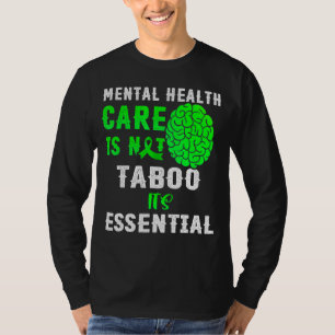 Camiseta Saúde mental Fita Verde Fita Mental Saúde